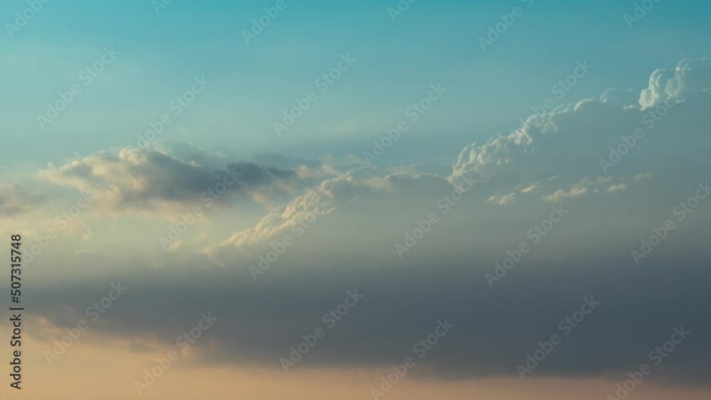 Cinemagraph of the sky and clouds at sunset Cinemagraph of the sky and clouds at sunset
