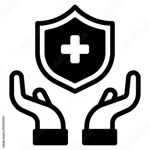 healthcare glyph icon