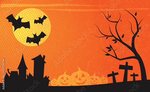 Halloween holiday textured background illustration