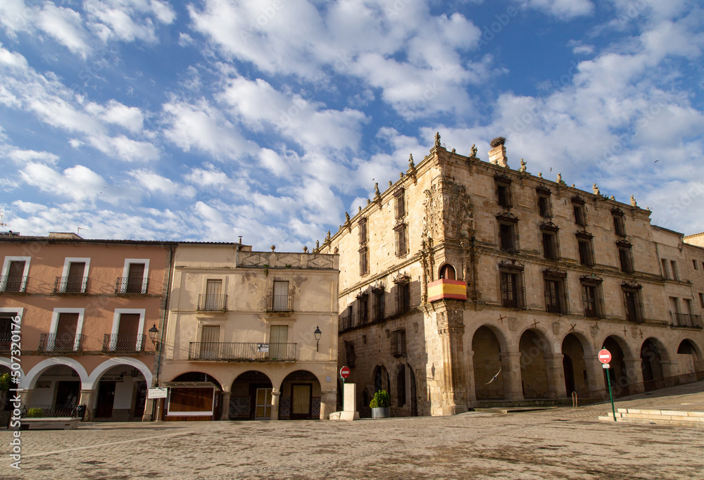 Palacio de la Conquista (siglo XVI). Plaza Mayor de Trujillo. Cáceres, Extremadura, España