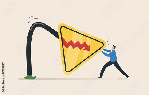 Investment risk. The volatility of the stock market or cryptocurrency. Economic inflationary crisis. Fed, funds, gold, oil, war. Stock market crisis warning sign