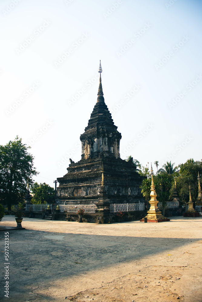 A beautiful panoramic view of Luang Prabang city, located in Laos. A beautiful panoramic view of Luang Prabang city, located in Laos.