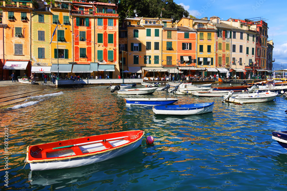 Portofino resort in Liguria, Italy, Europe	