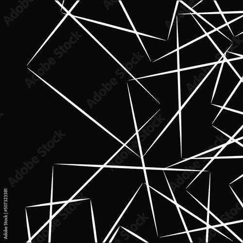 abstract geometric background chaotic lines in perspective