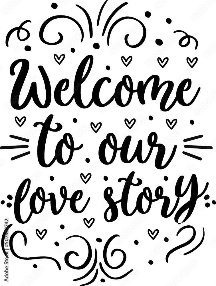 Fototapeta premium wedding t shirt and svg design