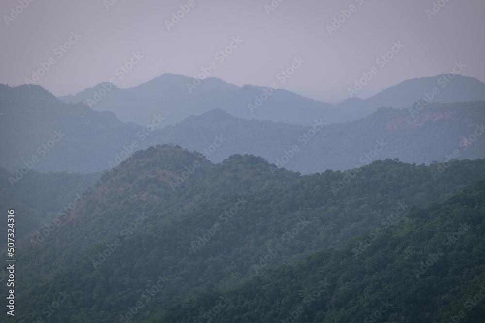 Beautiful nature, sky, trees, evening atmosphere at Khao Yai National Park, Thailand Beautiful nature, sky, trees, evening atmosphere at Khao Yai National Park, Thailand