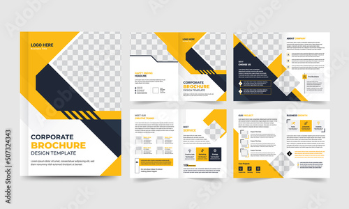 Corporate business presentation backgrounds design template and page layout design for brochure, book, magazine, annual report and company profile, graphic elements design concept For Business.