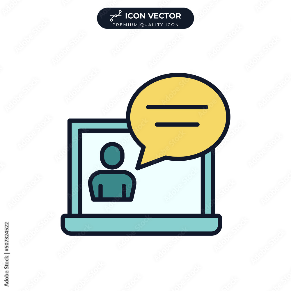online consultation icon symbol template for graphic and web design collection logo vector illustration online consultation icon symbol template for graphic and web design collection logo vector illustration