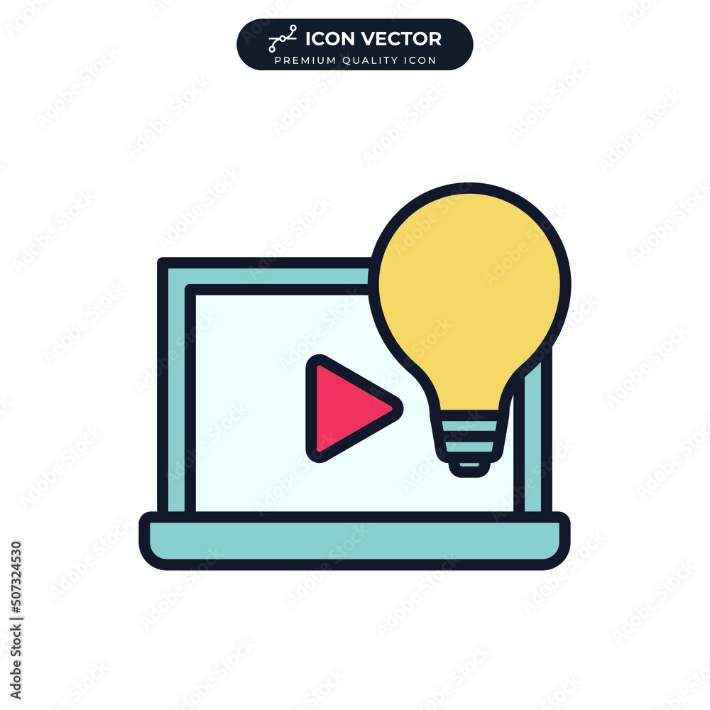 video tutorials icon symbol template for graphic and web design collection logo vector illustration video tutorials icon symbol template for graphic and web design collection logo vector illustration