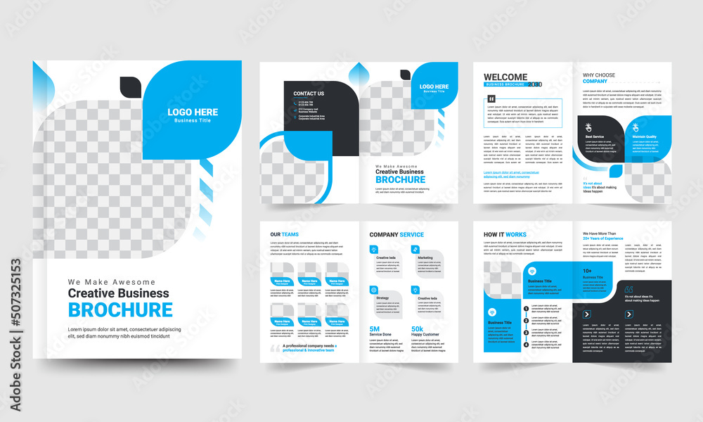 Corporate business presentation backgrounds design template and page layout design for brochure, book, magazine, annual report and company profile, graphic elements design concept For Business.