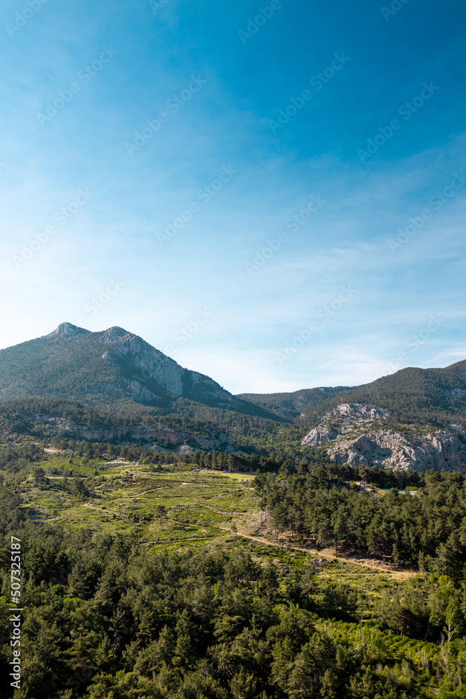 Beautiful Turkish mountains at sunset