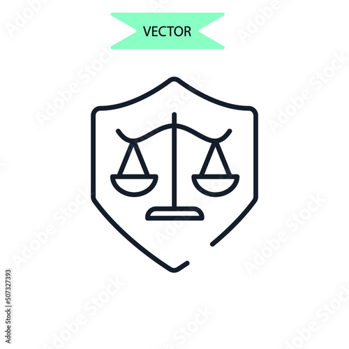 balance icons  symbol vector elements for infographic web