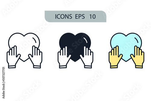 Honesty icons  symbol vector elements for infographic web