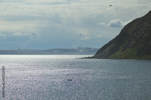 Fotobehang characteristic commercial port of the arctic ocean