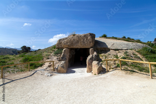 Dolmen de Menga (3750-3650 a.C. aprox.). Antequera, Málaga, España.