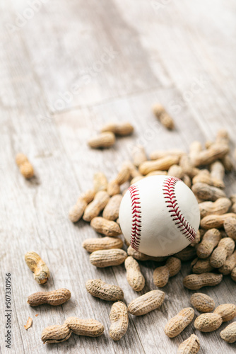 Peanuts Baseball And Copyspace Background