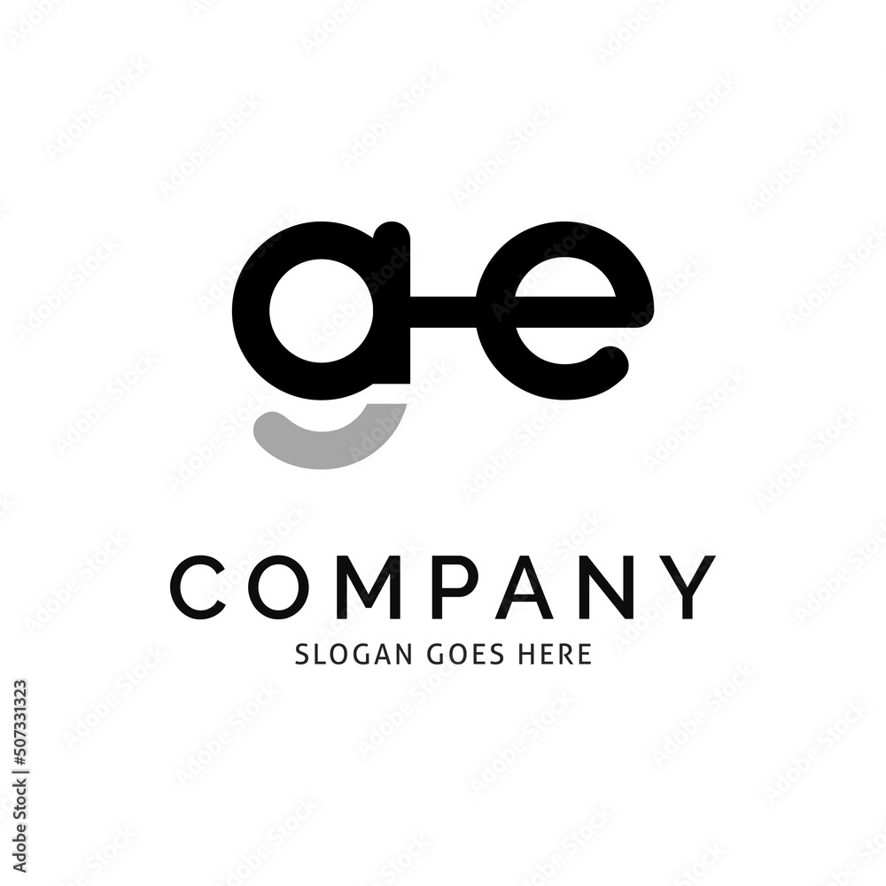Initial Letter GE Icon Vector Logo Template Illustration Design Initial Letter GE Icon Vector Logo Template Illustration Design