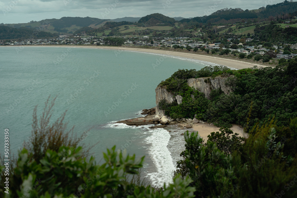Obraz premium Viewpoint of Shakespeare Cliff in Coromandel Peninsula. North Island, New Zealand