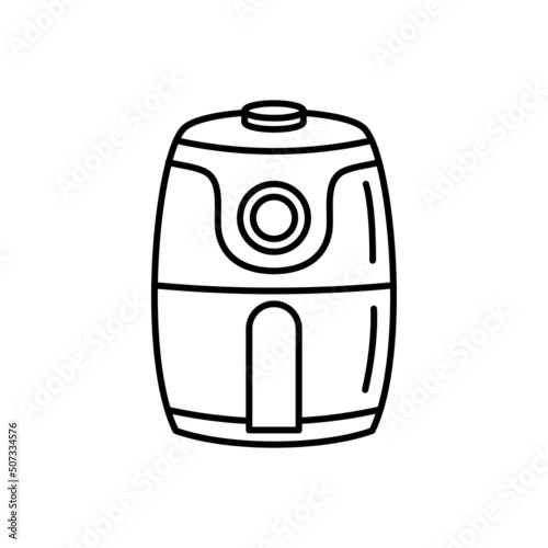 Air fryer icon. Cooking fry appliance icon outline vector.