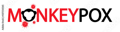 Monkeypox virus. Monkeypox infection pandemic.Vector background.