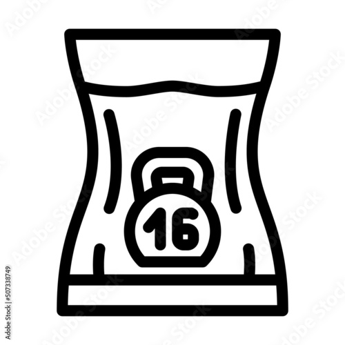 feeling of heaviness line icon vector. feeling of heaviness sign. isolated contour symbol black illustration