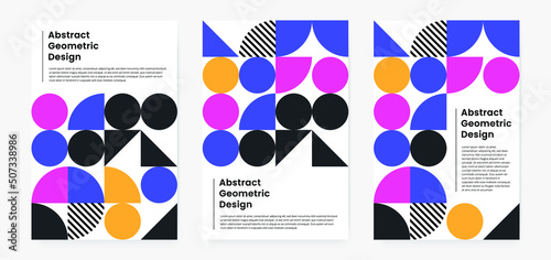 Geometric minimalistic artwork cover with shape and figure. Abstract pattern design style for cover, web banner, landing page, business presentation, branding, packaging, wallpaper