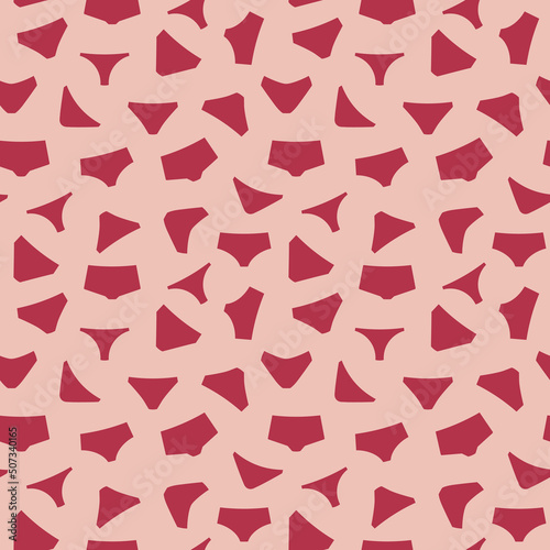 seamless pattern with woman panties, great for wrapping, textile, wallpaper, greeting card- vector illustration