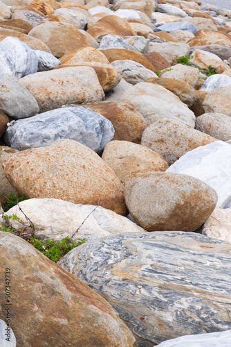 Granite or marble on the beach as a background（Hualien, Taiwan）