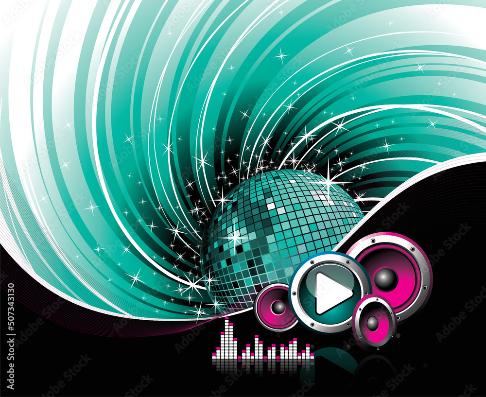 Obraz premium music background