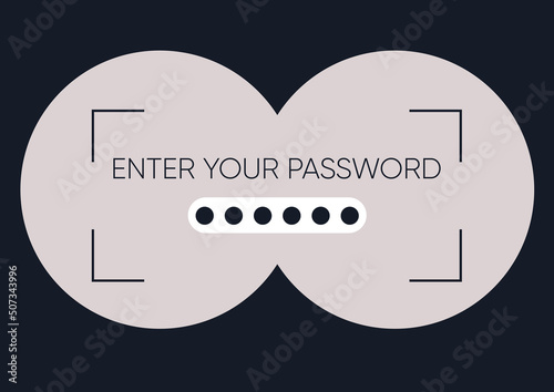 Stealing a password, a sensitive private information leak, binocular vision