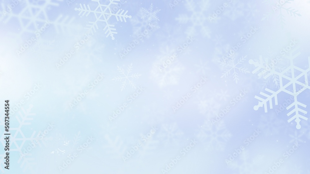 Abstract christmas background with snowflake and light bokeh, wallpaper illustration Abstract christmas background with snowflake and light bokeh, wallpaper illustration