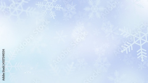 Abstract christmas background with snowflake and light bokeh, wallpaper illustration © NARANAT STUDIO