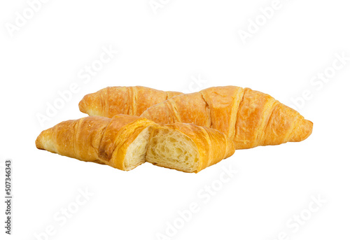 croissant on a white background photo