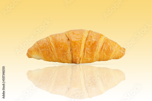 Croissant on a colored background