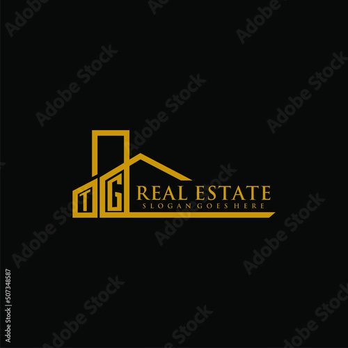 TG initial monogram logo for real estate design