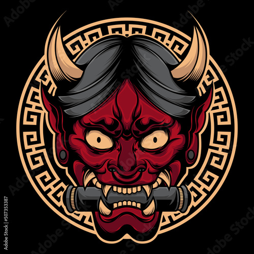 hannya japanese demon mask