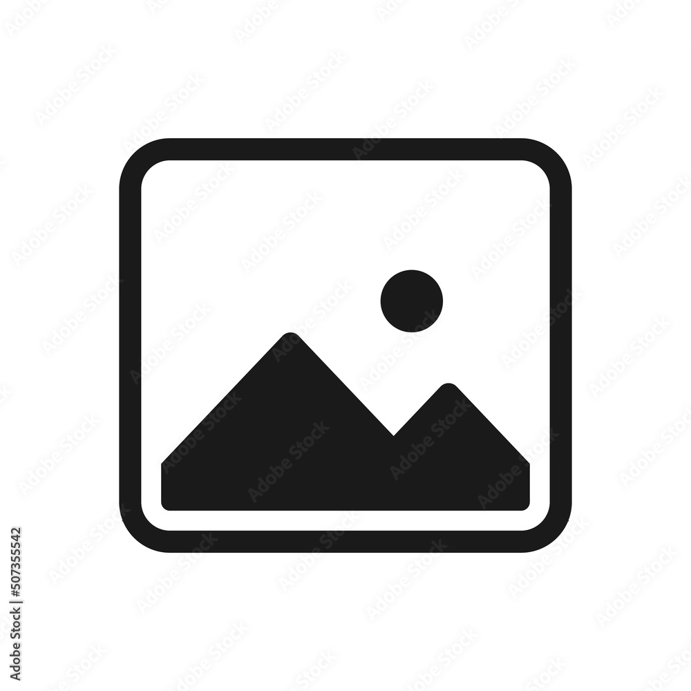 Picture landscape icon. Gallery or image vector illustration Picture landscape icon. Gallery or image vector illustration