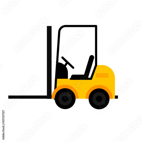 Illustration of a forklift truck icon