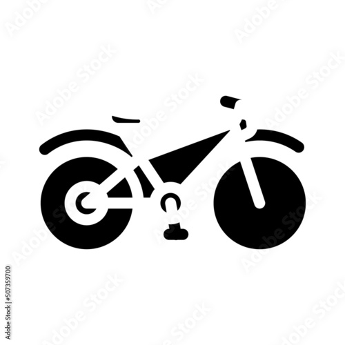 bicycle transport glyph icon vector. bicycle transport sign. isolated contour symbol black illustration