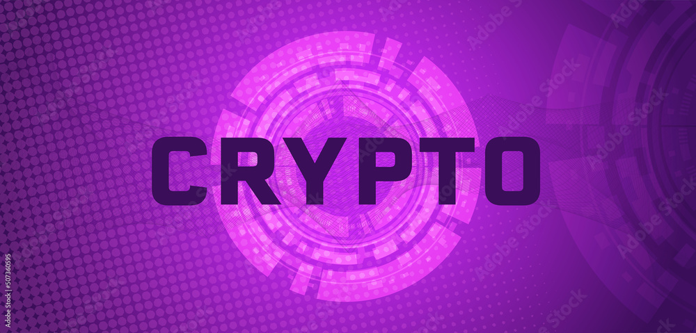 pink and purple neon crypto market abstract background