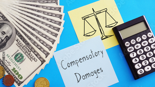 Compensatory Damages is shown using the text photo