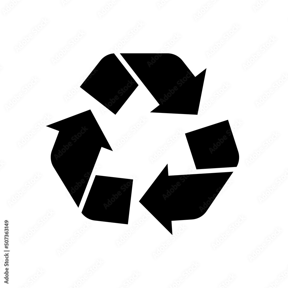 Recykling ikona, opakowanie zwrotne symbol Recykling ikona, opakowanie zwrotne symbol