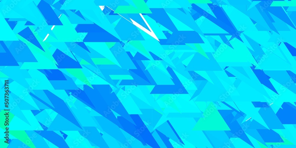 Light blue, green vector template with triangle shapes. Light blue, green vector template with triangle shapes.