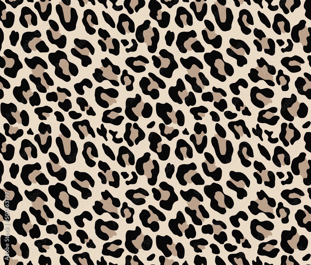 Animal print leopard, wild cat skin vector texture, repeat background. Animal print leopard, wild cat skin vector texture, repeat background.
