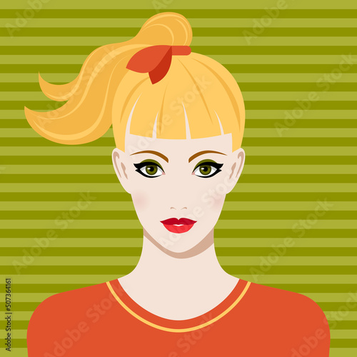 1298_Beautiful young woman with blonde ponytail
