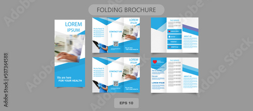 Tri fold medical brochure of a private clinic.