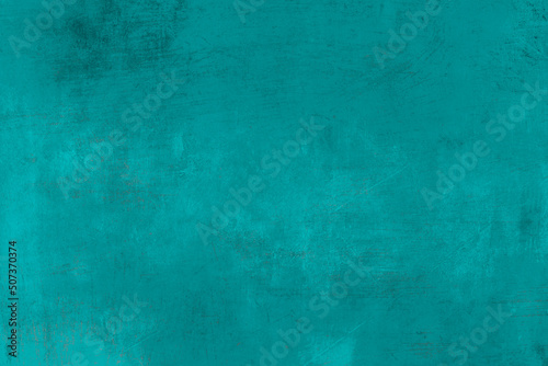 Turquoise colored wall grunge background © Azahara MarcosDeLeon