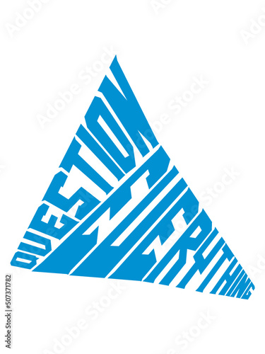 Hinterfragen Motto Logo 