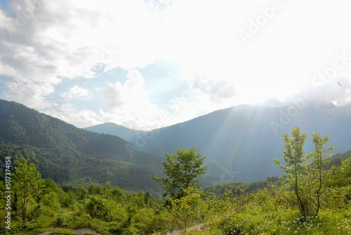 Evening at the Kodori Gorge, Abkhazia photo