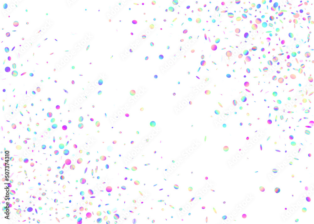 Carnival Glare. Birthday Glitter. Luxury Art. Laser Multicolor Template. Violet Party Confetti. Disco Banner. Rainbow Effect. Surreal Foil. Pink Carnival Glare